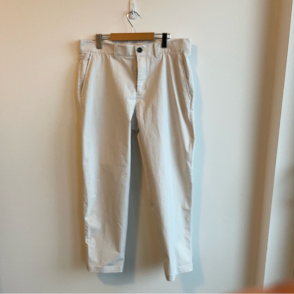 Lululemon Relaxed Tapered Trouser Classic White Pants Size 34 - Picture 2 of 11